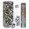 Easter candle, metallic white thermos bottle (500ml) & aromatic flat candle (30cm) (GRAY)