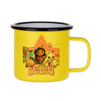 Gabby Dollhouse (ΤΟ ΚΟΥΚΛΟΣΠΙΤΟ ΤΗΣ ΓΚΑΜΠΙ), Κούπα Μεταλλική εμαγιέ ΜΑΤ Κίτρινη 360ml