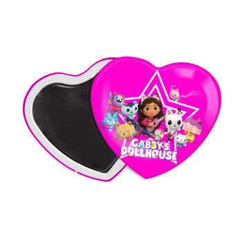 Gabby Dollhouse (ΤΟ ΚΟΥΚΛΟΣΠΙΤΟ ΤΗΣ ΓΚΑΜΠΙ), Μαγνητάκι καρδιά (57x52mm)