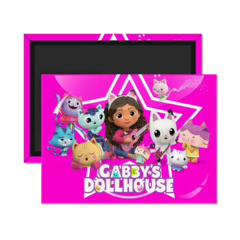 Gabby Dollhouse (ΤΟ ΚΟΥΚΛΟΣΠΙΤΟ ΤΗΣ ΓΚΑΜΠΙ), Ορθογώνιο μαγνητάκι ψυγείου διάστασης 9x6cm