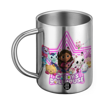 Gabby Dollhouse (ΤΟ ΚΟΥΚΛΟΣΠΙΤΟ ΤΗΣ ΓΚΑΜΠΙ), Ανοξείδωτη Μεταλλική Κούπα 450ml - Διπλού Τοιχώματος