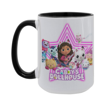 Gabby Dollhouse (ΤΟ ΚΟΥΚΛΟΣΠΙΤΟ ΤΗΣ ΓΚΑΜΠΙ), Κούπα Mega 15oz, κεραμική Μαύρη, 450ml