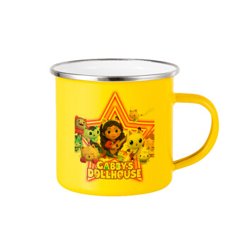 Gabby Dollhouse, Yellow Enamel Metallic Cup 360ml