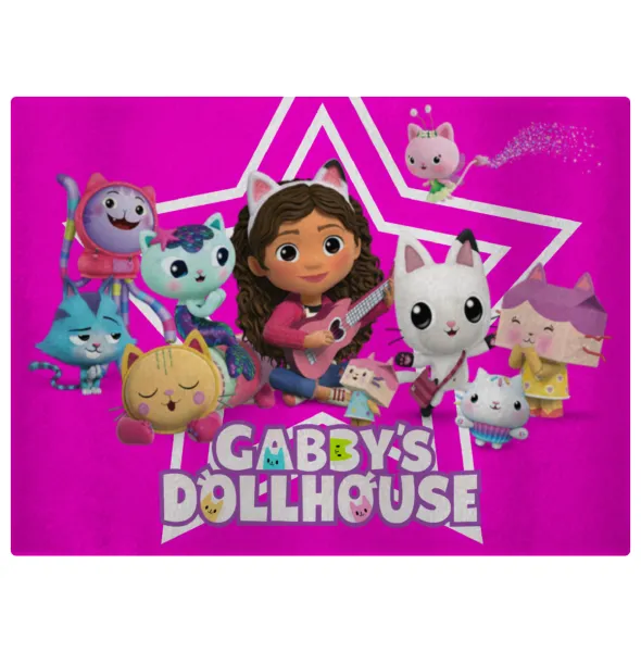 Gabby Dollhouse (ΤΟ ΚΟΥΚΛΟΣΠΙΤΟ ΤΗΣ ΓΚΑΜΠΙ) — Επιφάνεια κοπής γυάλινη (38x28cm)