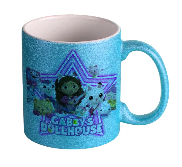 Gabby Dollhouse (ΤΟ ΚΟΥΚΛΟΣΠΙΤΟ ΤΗΣ ΓΚΑΜΠΙ) — Κούπα Σιέλ Glitter που γυαλίζει, κεραμική, 330ml