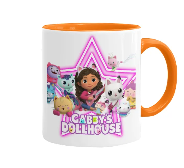 Gabby Dollhouse (ΤΟ ΚΟΥΚΛΟΣΠΙΤΟ ΤΗΣ ΓΚΑΜΠΙ) — Κούπα χρωματιστή πορτοκαλί, κεραμική, 330ml