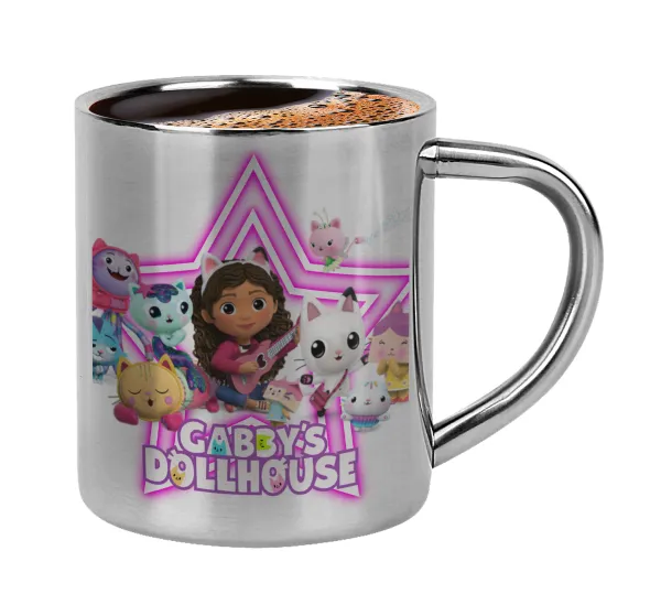 Gabby Dollhouse — Double-wall metal cup for espresso (220ml)