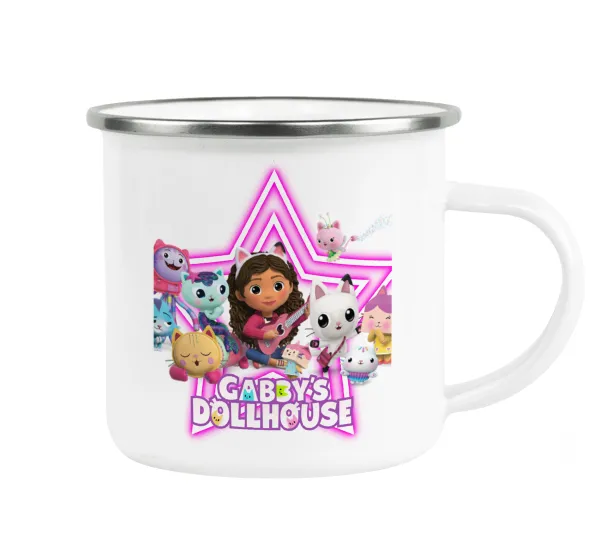 Gabby Dollhouse (ΤΟ ΚΟΥΚΛΟΣΠΙΤΟ ΤΗΣ ΓΚΑΜΠΙ) — Κούπα Μεταλλική εμαγιέ λευκη 360ml