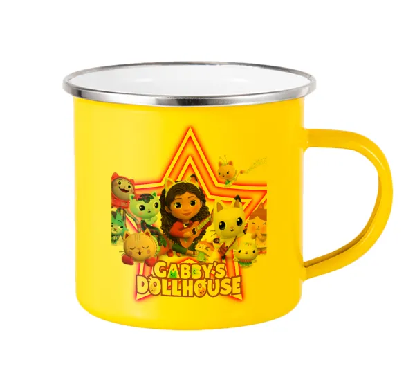 Gabby Dollhouse (ΤΟ ΚΟΥΚΛΟΣΠΙΤΟ ΤΗΣ ΓΚΑΜΠΙ) — Κούπα Μεταλλική εμαγιέ Κίτρινη 360ml