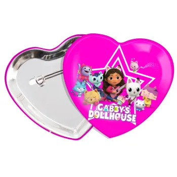 Gabby Dollhouse (ΤΟ ΚΟΥΚΛΟΣΠΙΤΟ ΤΗΣ ΓΚΑΜΠΙ), Κονκάρδα παραμάνα καρδιά (57x52mm)