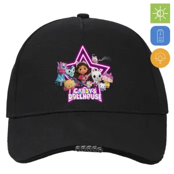 Gabby Dollhouse (ΤΟ ΚΟΥΚΛΟΣΠΙΤΟ ΤΗΣ ΓΚΑΜΠΙ), Καπέλο Εργασίας & Δραστηριοτήτων με LED Φως - Ιδανικό για Νύχτα & Χαμηλό Φωτισμό (100% ΒΑΜΒΑΚΕΡΟ, ΕΝΗΛΙΚΩΝ, UNISEX)