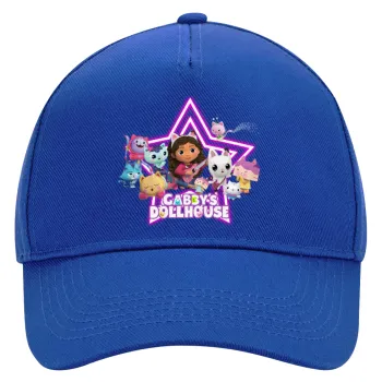 Gabby Dollhouse (ΤΟ ΚΟΥΚΛΟΣΠΙΤΟ ΤΗΣ ΓΚΑΜΠΙ), Καπέλο Ενηλίκων Ultimate ΜΠΛΕ, (100% ΒΑΜΒΑΚΕΡΟ DRILL, ΕΝΗΛΙΚΩΝ, UNISEX, ONE SIZE)