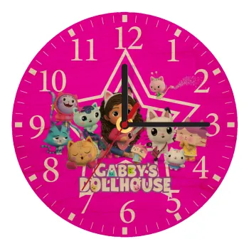 Gabby Dollhouse (ΤΟ ΚΟΥΚΛΟΣΠΙΤΟ ΤΗΣ ΓΚΑΜΠΙ), Ρολόι τοίχου ξύλινο plywood (20cm)