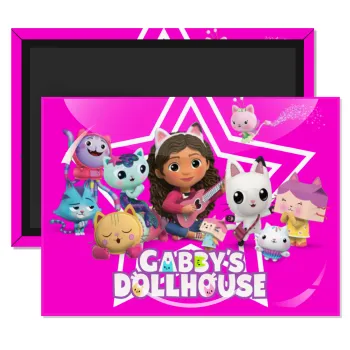 Gabby Dollhouse (ΤΟ ΚΟΥΚΛΟΣΠΙΤΟ ΤΗΣ ΓΚΑΜΠΙ), Ορθογώνιο μαγνητάκι ψυγείου διάστασης 9x6cm