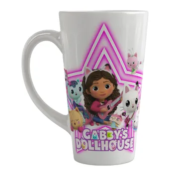 Gabby Dollhouse (ΤΟ ΚΟΥΚΛΟΣΠΙΤΟ ΤΗΣ ΓΚΑΜΠΙ), Κούπα κωνική Latte Μεγάλη, κεραμική, 450ml