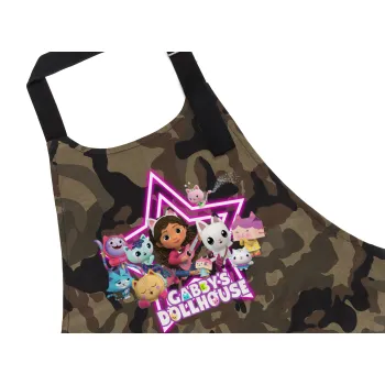 Gabby Dollhouse (ΤΟ ΚΟΥΚΛΟΣΠΙΤΟ ΤΗΣ ΓΚΑΜΠΙ), Ποδιά Σεφ με τσέπες, Βαμβακερή, Camouflage (ΕΝΗΛΙΚΩΝ, 100% COTTON)