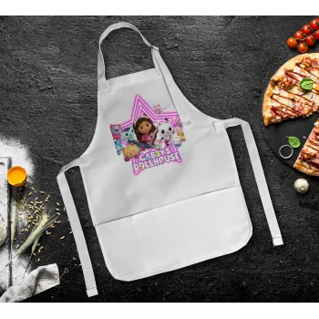 Gabby Dollhouse (ΤΟ ΚΟΥΚΛΟΣΠΙΤΟ ΤΗΣ ΓΚΑΜΠΙ), Ποδιά Σεφ Ολόσωμη Παιδική (με ρυθμιστικά και 2 τσέπες)