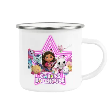 Gabby Dollhouse (ΤΟ ΚΟΥΚΛΟΣΠΙΤΟ ΤΗΣ ΓΚΑΜΠΙ), Κούπα Μεταλλική εμαγιέ λευκη 360ml