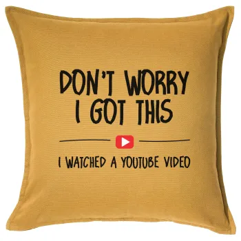 don't worry i got this, i watched a youtube video, Sofa cushion YELLOW 50x50cm includes filling