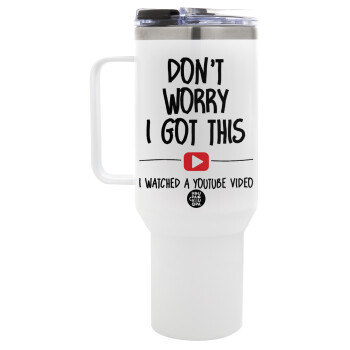 don't worry i got this, i watched a youtube video, Mega Stainless steel Tumbler with lid, double wall 1,2L