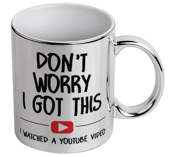 don't worry i got this — Mug ceramic, silver mirror, 330ml
