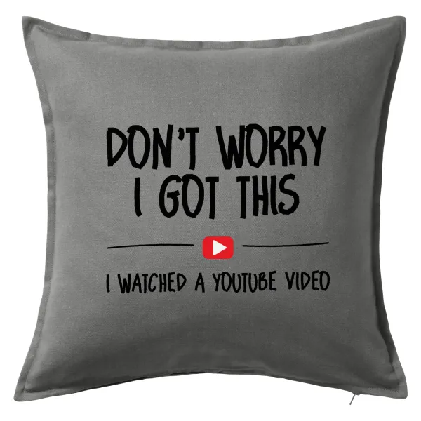 don't worry i got this — Sofa cushion Grey 50x50cm includes filling