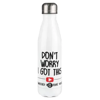 don't worry i got this, i watched a youtube video, Metal mug thermos White (Stainless steel), double wall, 500ml