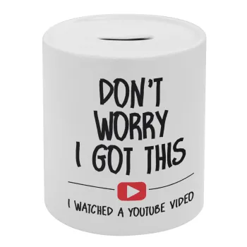 don't worry i got this, i watched a youtube video, Κουμπαράς πορσελάνης με τάπα