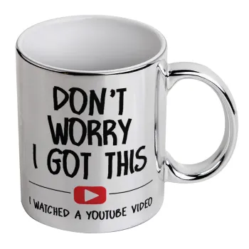 don't worry i got this, i watched a youtube video, Mug ceramic, silver mirror, 330ml