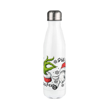 Christmas Meme SIX SEVEN (67), Metal mug thermos White (Stainless steel), double wall, 500ml