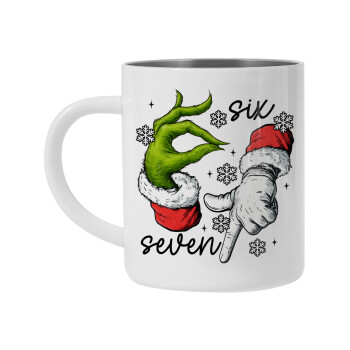 Christmas Meme SIX SEVEN (67), Κούπα Ανοξείδωτη διπλού τοιχώματος 300ml