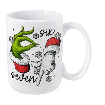 Christmas Meme SIX SEVEN (67), Κούπα Mega, κεραμική, 450ml