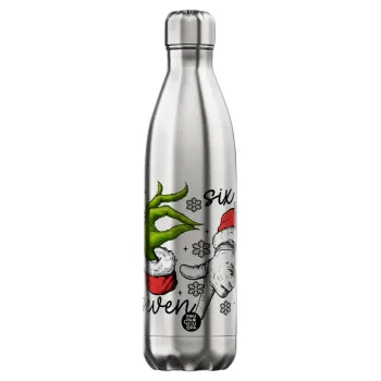 Christmas Meme SIX SEVEN (67), Μεταλλικό παγούρι θερμός Inox (Stainless steel), διπλού τοιχώματος, 750ml