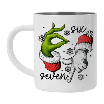 Christmas Meme SIX SEVEN (67), Κούπα Ανοξείδωτη διπλού τοιχώματος 300ml