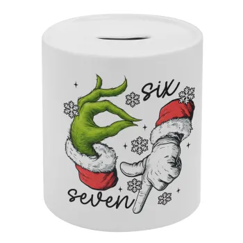 Christmas Meme SIX SEVEN (67), Κουμπαράς πορσελάνης με τάπα