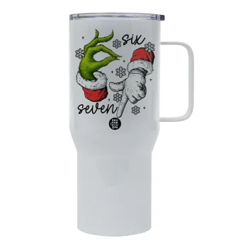 Christmas Meme SIX SEVEN (67), Mega Stainless steel Tumbler with lid, double wall 750L