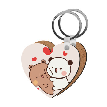 Bubu & Dudu, Μπρελόκ Ξύλινο καρδιά MDF