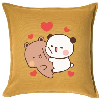 Bubu & Dudu, Sofa cushion YELLOW 50x50cm includes filling