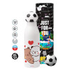 Soccer Metal mug thermos, double wall, 550ml
