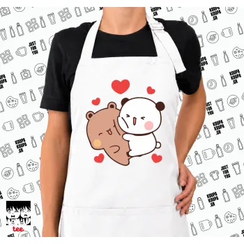 Bubu & Dudu, Ποδιά μακριά Σεφ ολόσωμη με τσέπες white (ΕΝΗΛΙΚΩΝ)