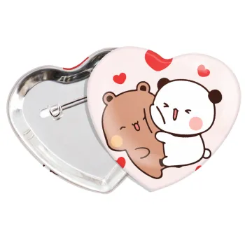 Bubu & Dudu, Κονκάρδα παραμάνα καρδιά (57x52mm)