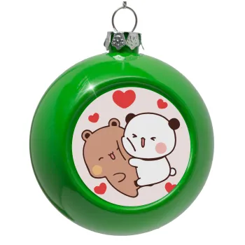 Bubu & Dudu, Green Christmas tree ornament bauble 8cm