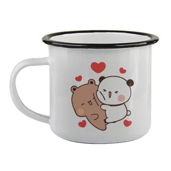 Bubu & Dudu, Κούπα εμαγιέ με μαύρο χείλος 360ml