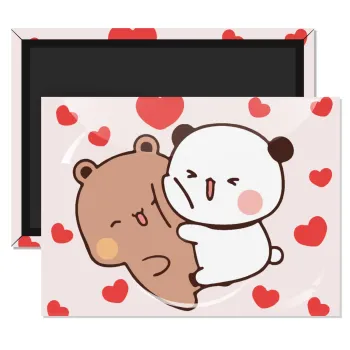 Bubu & Dudu, Ορθογώνιο μαγνητάκι ψυγείου διάστασης 9x6cm