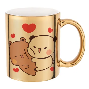 Bubu & Dudu, Κούπα κεραμική, χρυσή καθρέπτης, 330ml