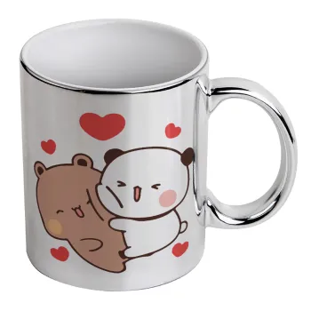 Bubu & Dudu, Mug ceramic, silver mirror, 330ml