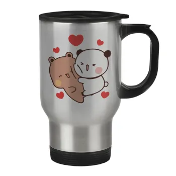 Bubu & Dudu, Stainless steel travel mug with lid, double wall 450ml