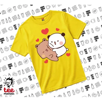 Bubu & Dudu, yellow childrens T-Shirt made of 100% cotton, for every day. Vegan & OEKO-TEX certified.