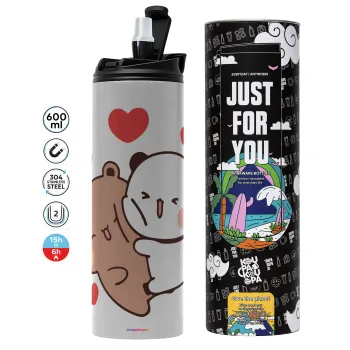 Bubu & Dudu, Tumbler stainless steel GREY 600ml