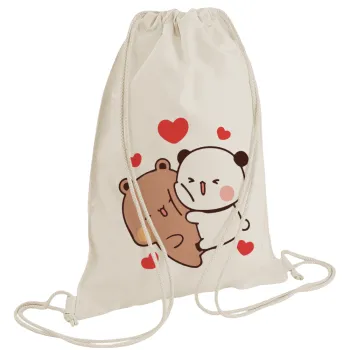 Bubu & Dudu, Backpack bag GYMBAG natural (28x40cm)